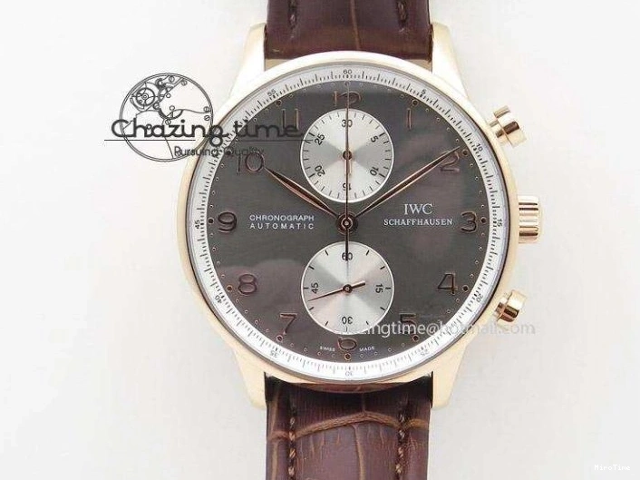 MIROTIME 0521 Affordable Portuguese Real PR Real Annual Calendar IW5035 ZF 1:1 Best Edition White Dial Blue Markers on Blue Leather Strap A 7143